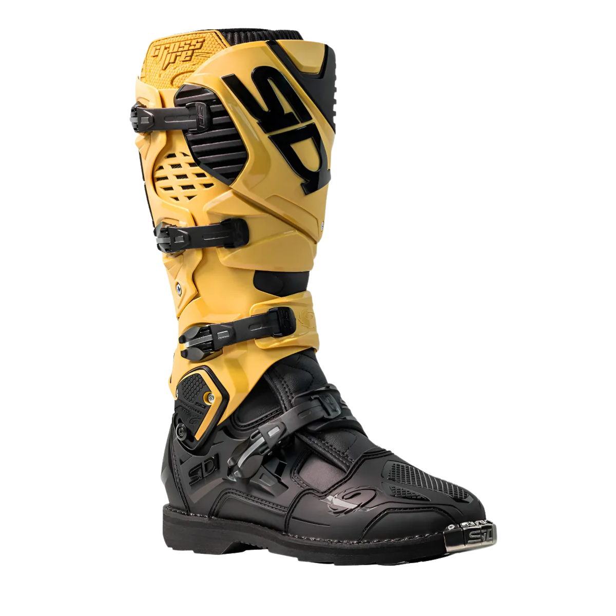 BOTA SIDI CROSSFIRE 3 (BICO DE AÇO) - GOLD/BLACK 2 BOTA SIDI CROSSFIRE 3 (BICO DE AÇO) - GOLD/BLACK - Imagem 2